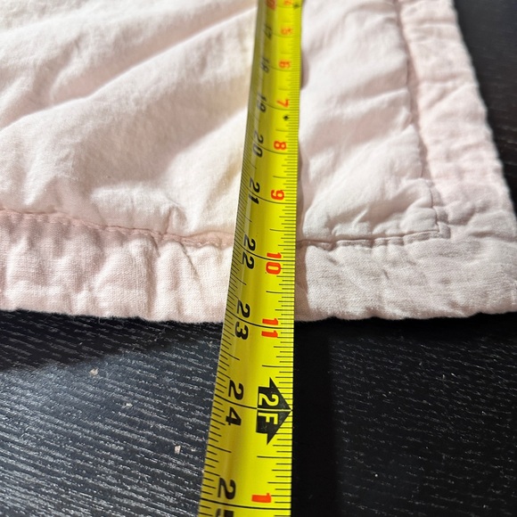 Tahari Set Of Two Cotton Diamond Quilted Tie Back Shams Pink 23x28 Queen - Picture 10 of 10